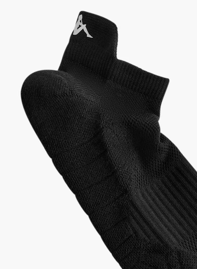 Kappa BLACK Men Sports Socks Ankle Length - Set Of 3 for Men | Best Price UAE